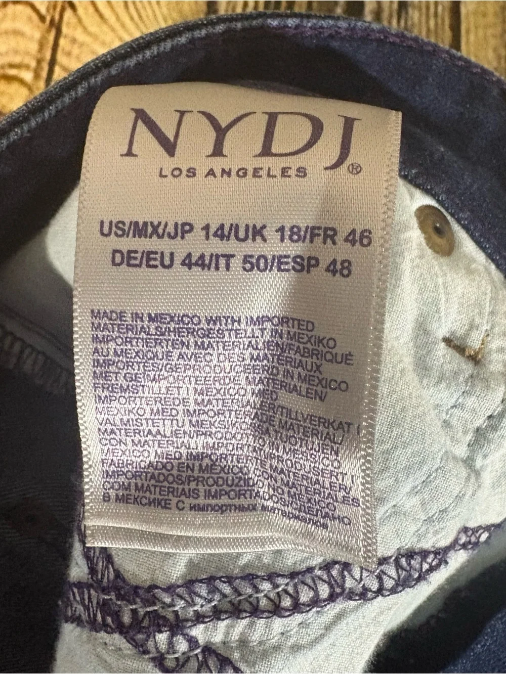 NYDJ Jeans Women’s 14 Blue Barbara Bootcut